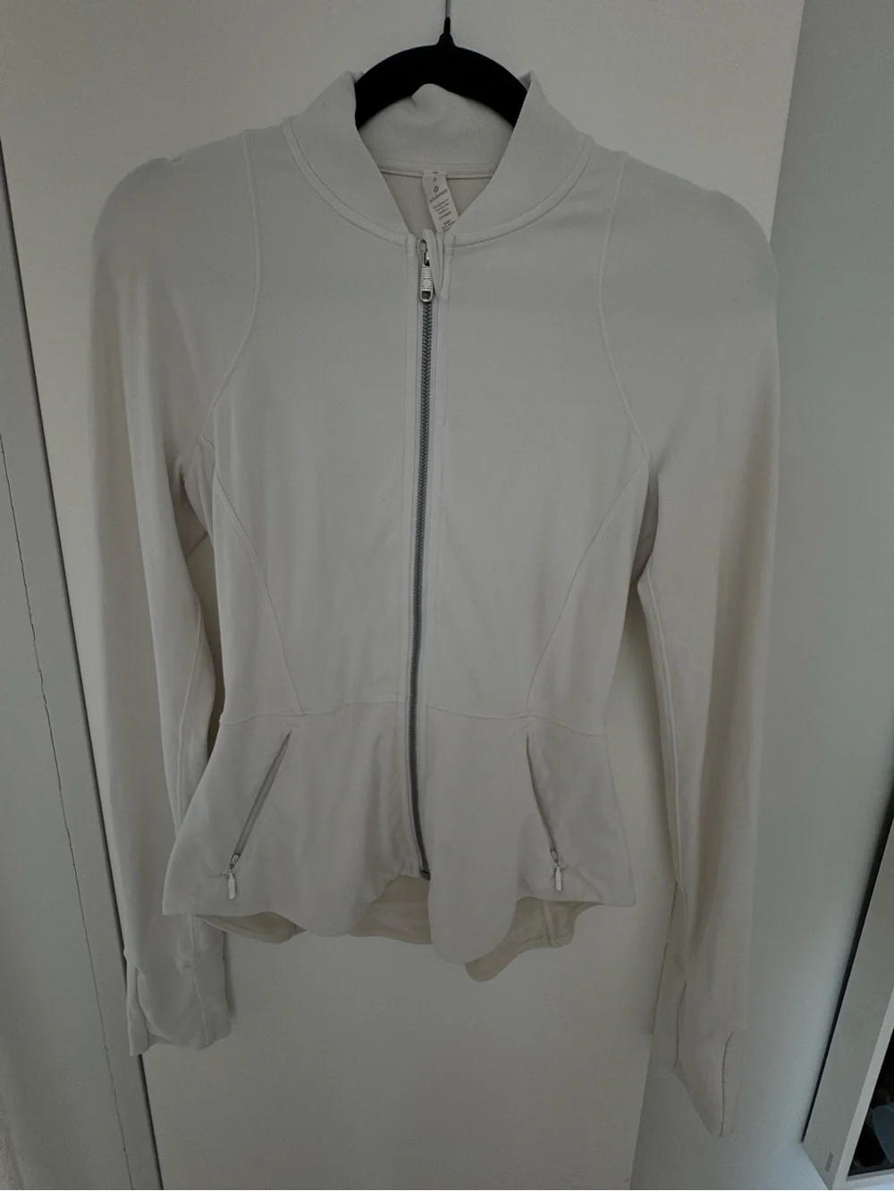 lululemon athletica White Lightweight Zip-Up Active Jacket